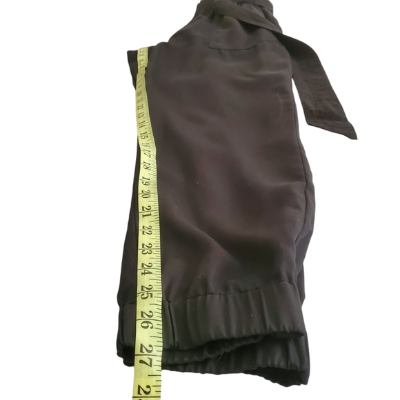 Abercrombie & Fitch Paperbag Waist Joggers Pants Lightweight Black M - Picture 12 of 12